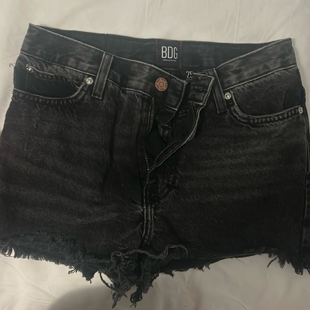Black Jean shorts